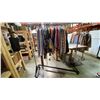 Image 4 : MOBILE WARDROBE RACK WITH ASSORTED CLOTHING