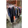 Image 1 : MOBILE WARDROBE RACK WITH ASSORTED CLOTHING
