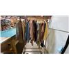 Image 3 : MOBILE WARDROBE RACK WITH ASSORTED CLOTHING