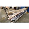 Image 2 : MOBILE WARDROBE RACK AND CONTENTS - ASSORTED ROLLS OF FABRIC MATERIAL