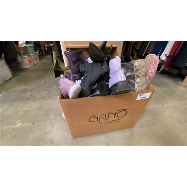 ONE BOX OF ASSORTED WOMENS SHOES