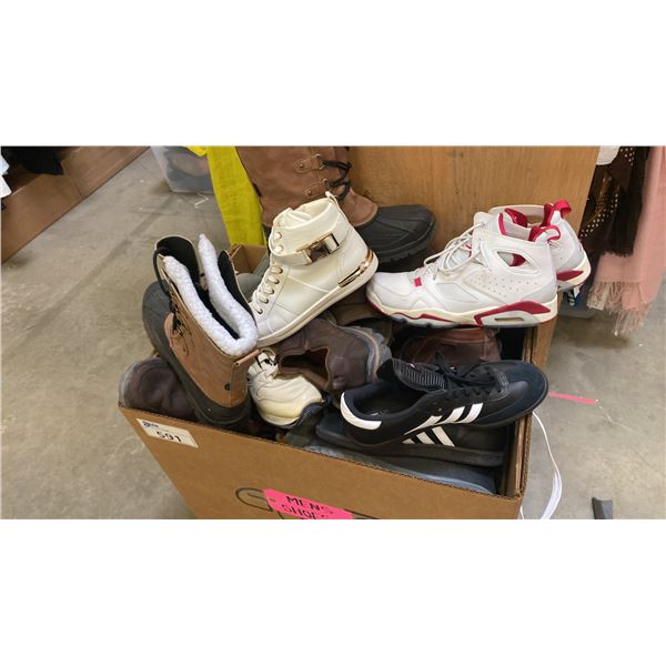 ONE BOX OF ASSORTED MEN'S SHOE'S