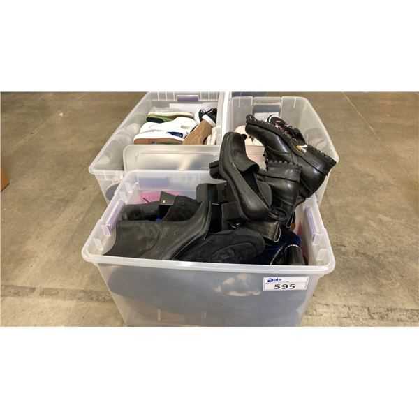 3 BOXES OF ASSORTED WOMEN'S SHOE'S