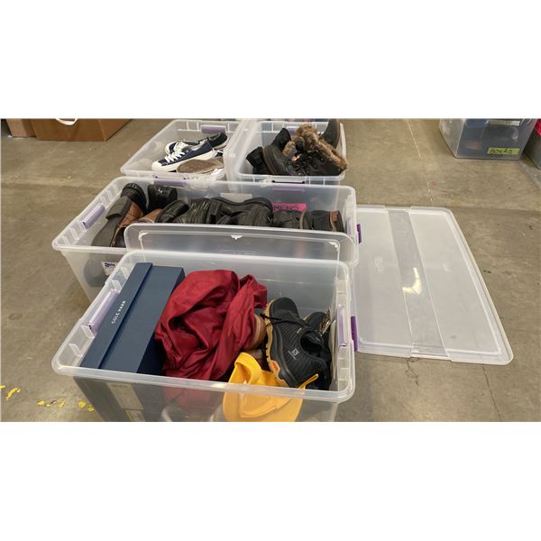 4 BOXES OF ASSORTED MEN'S SHOE'S