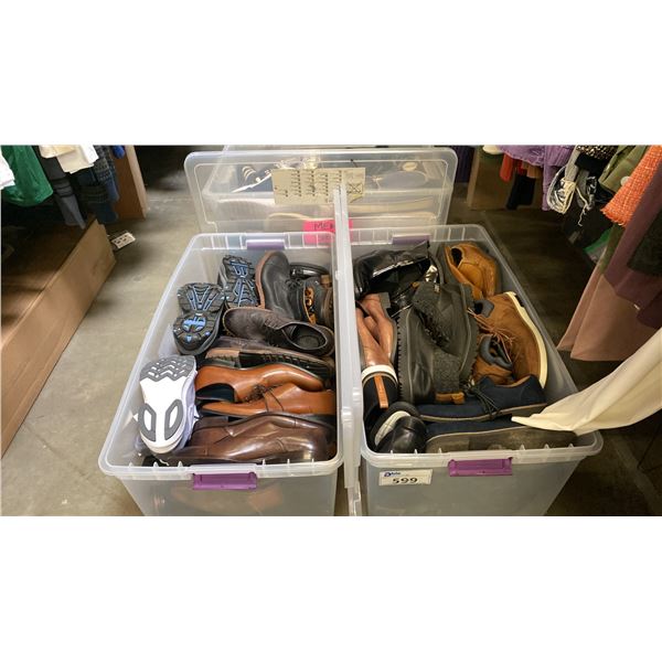 3 BOXES OF ASSORTED MEN'S SHOE'S
