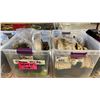 Image 3 : GROUP OF 5 PLASTIC STORAGE BINS OF ASSORTED SHOES