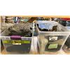 Image 3 : GROUP OF 5 PLASTIC STORAGE BINS OF ASSORTED SHOES