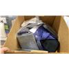 Image 4 : GROUP OF 3 BOXES OF SCARVES, HANDBAGS, HATS AND HAIR ACCESSORIES
