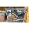 Image 1 : ONE PLASTIC STORAGE BIN OF ASSORTED PURSES