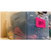 Image 2 : GROUP OF 3 PLASTIC STORAGE BINS OF ASSORTED HATS