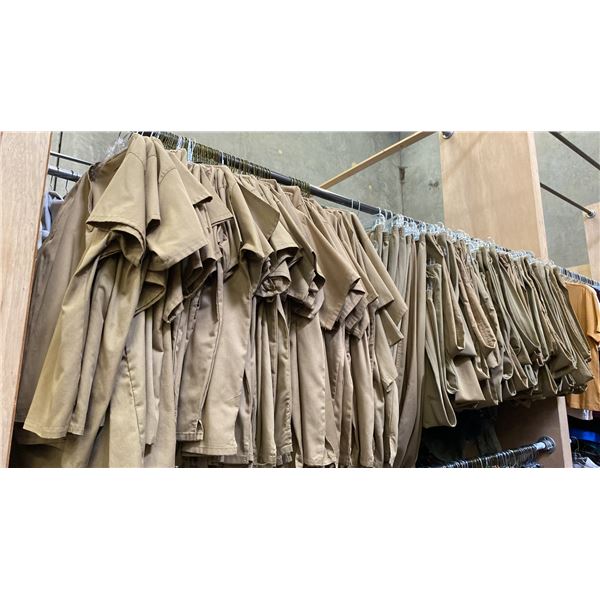 CONTENTS OF 0NE 8FT SECTION WARDROBE RACK OF ASSORTED CLOTHING *1 SIDE ONLY*