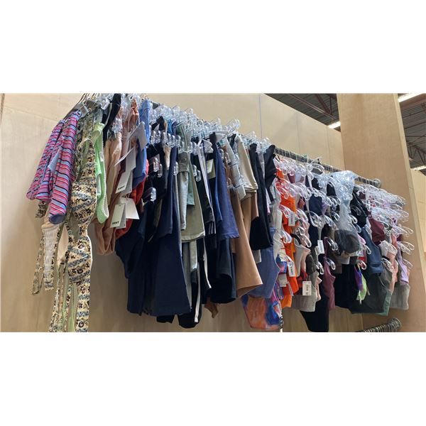 CONTENTS OF 0NE 8FT SECTION WARDROBE RACK OF BRAS & UNDERGARMENTS