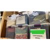 Image 3 : GROUP OF 26 PLASTIC STORAGE BINS FULL OF ASSORTED FABRIC MATERIAL