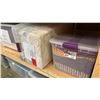 Image 5 : GROUP OF 26 PLASTIC STORAGE BINS FULL OF ASSORTED FABRIC MATERIAL