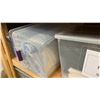 Image 6 : GROUP OF 26 PLASTIC STORAGE BINS FULL OF ASSORTED FABRIC MATERIAL