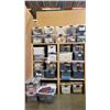 Image 1 : GROUP OF APPROX. 38 STORAGE BINS FULL OF ASSORTED FAUX FUR & FABRIC MATERIAL