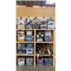 Image 1 : GROUP OF APPROX. 27 STORAGE BINS FULL OF ASSORTED FAUX FUR & FABRIC MATERIAL