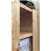 Image 1 : 2 LARGE WOODEN SHELVING UNITS  - EACH MEASURES APPROX. 8FT X 2FT X 6FT HIGH