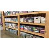 Image 4 : 2 LARGE WOODEN SHELVING UNITS  - EACH MEASURES APPROX. 8FT X 2FT X 6FT HIGH