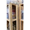 Image 1 : 5 LARGE WOODEN SHELVING UNITS  - EACH MEASURES APPROX. 8FT X 1 1/2FT X 6 1/2FT HIGH