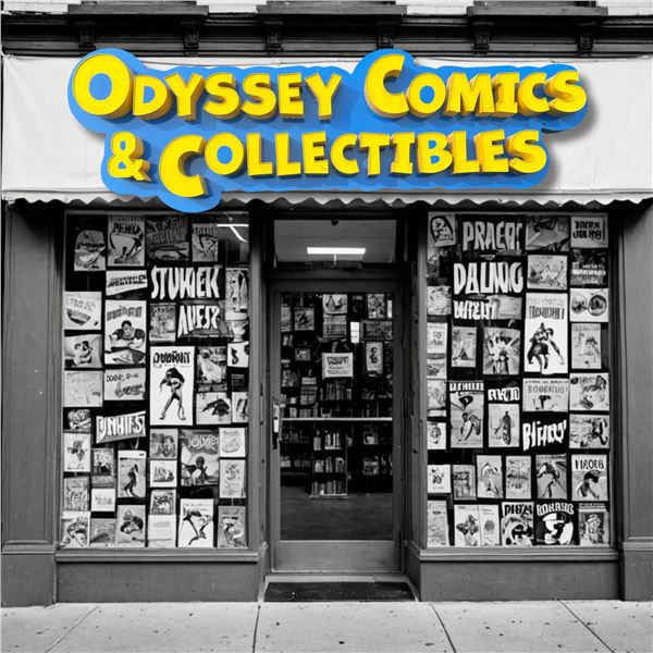 Comic & Collectables Light up 3D Storefront Sign 94" Wide X 29" Tall X 8.5" Deep