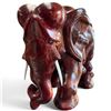 Image 2 : Large Rosewood Carved Elephant Carving South Asia Origin 21" Long X 12" Wide X 17.5" Tall