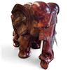 Image 3 : Large Rosewood Carved Elephant Carving South Asia Origin 21" Long X 12" Wide X 17.5" Tall