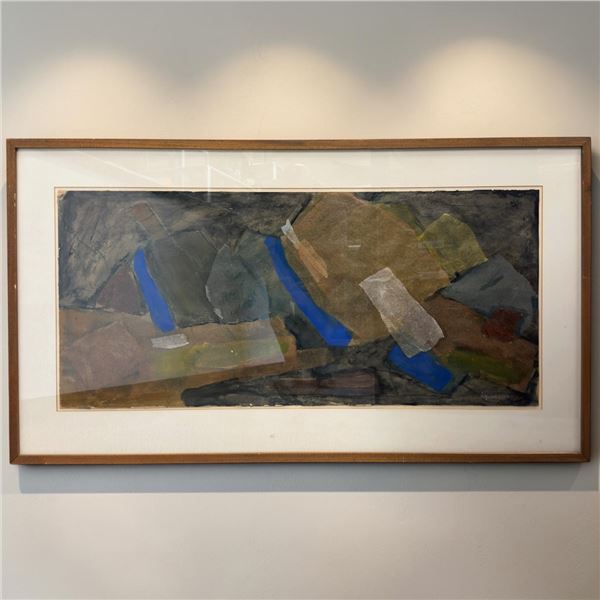 Andrée Massot 1959 Mixed Media Original Artwork Framed for & Delivered to AY Jackson