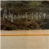 Image 3 : Andrée Massot 1959 Mixed Media Original Artwork Framed for & Delivered to AY Jackson (UPDATED INFO)