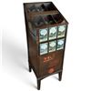 Image 2 : Antique Wooden Store Counter Display for M.M.R.'s Red Seal Hair Nets 17.25"x17.5x48"