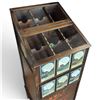 Image 4 : Antique Wooden Store Counter Display for M.M.R.'s Red Seal Hair Nets 17.25"x17.5x48"