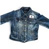 Image 4 : Original Paul Johnny Wearable Art Jacket Hand Stitched Flannel & Denim with COA First Nations Design