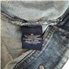 Image 7 : Original Paul Johnny Wearable Art Jacket Hand Stitched Flannel & Denim with COA First Nations Design
