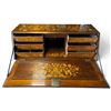 Image 10 : Antique 18th Centruy Dutch Bombe Bureau  Floral Marquetry, Burr Walnut, 43x21x44"