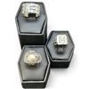 Image 1 : 3 Vintage Sterling Silver Rings - Total weight: 13.3 grams
