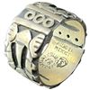 Image 3 : 3 Vintage Sterling Silver Rings - Total weight: 13.3 grams