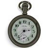 Image 3 : "New Era" USA Pocket Watch - Alaska Metal Case Size18S (New York Standard Watch Co. SN:6568123) Tag