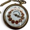 Image 2 : Vintage "Roskopf Patent" Gold Plated Pocket Watch with Fob - 52mm case