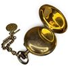 Image 3 : Vintage "Roskopf Patent" Gold Plated Pocket Watch with Fob - 52mm case
