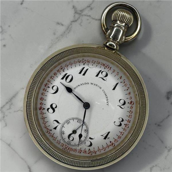 "Donaldo Watch Co." Swiss Pocket Watch - Numa Frechetin Size 18S * Considered a Swiss Replica