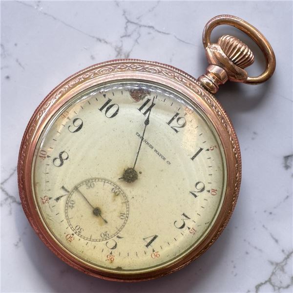 Vintage "Tvannes" Gold Filled Swiss Pocket Watch - Size 16s GF Fortune Case