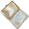 Image 2 : Antique Sterling Silver Cigarette Case with Gold Gilt Interior (John Newton Mappin, London) Total we