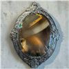 Image 1 : Sterling Silver Mirror J.D&S Sheffield 1896, Beveled Glass, Wood Back, 27x20"
