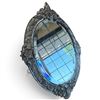 Image 6 : Sterling Silver Mirror J.D&S Sheffield 1896, Beveled Glass, Wood Back, 27x20"