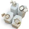 Image 3 : 4 New Gemstone Widow Maker Rings (Poison Compartment) * all stamped .925 * (Peridot and Amethyst ) L