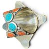 Image 6 : Tibetan Silver Natural Gemstone & Mosaic  Bracelet & Ring (ring face is 35 x 35mm and bracelet is 29