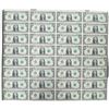 Image 1 : 1988 Uncut Sheet of 32 US $1 Bills - 1988 A Series - L Prefix