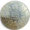 Image 1 : 1966 Austrian 25 Schilling Silver Coin - .800 Silver * Circulated but clean