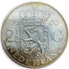 Image 1 : 1960 Netherlands 2½ Gulden Silver Coin - .720 Silver * Circulated with patina