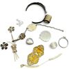 Image 2 : 47 Grams of Scrap Sterling Silver (a few stones) - 47 grams total weight
